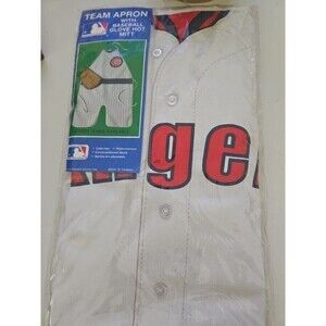 VTG Angels Los Angeles MLB Team Apron W/Baseball Glove Hot Mitt Uniform Costume